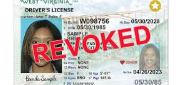 The Driver's License will be revoked and the driver will pay a
fine