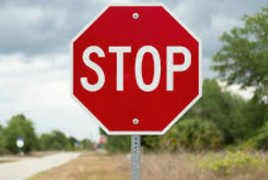 Stop and proceed when it is safe to do so